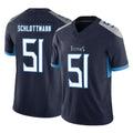 Cooneas T.Titans #51 Austin Schlottmann Player Navy Limited Vapor F.U.S.E. Home Game Stitched Jerseys