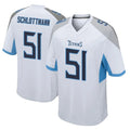 Cooneas T.Titans #51 Austin Schlottmann Player White Home Game Stitched Jerseys