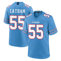 Cooneas T.Titans #55 JC Latham Player Light Blue 2026 Game Home Stitched Jerseys