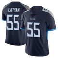 Cooneas T.Titans #55 JC Latham Player Navy Limited Vapor Untouchable Home Game Stitched Jerseys