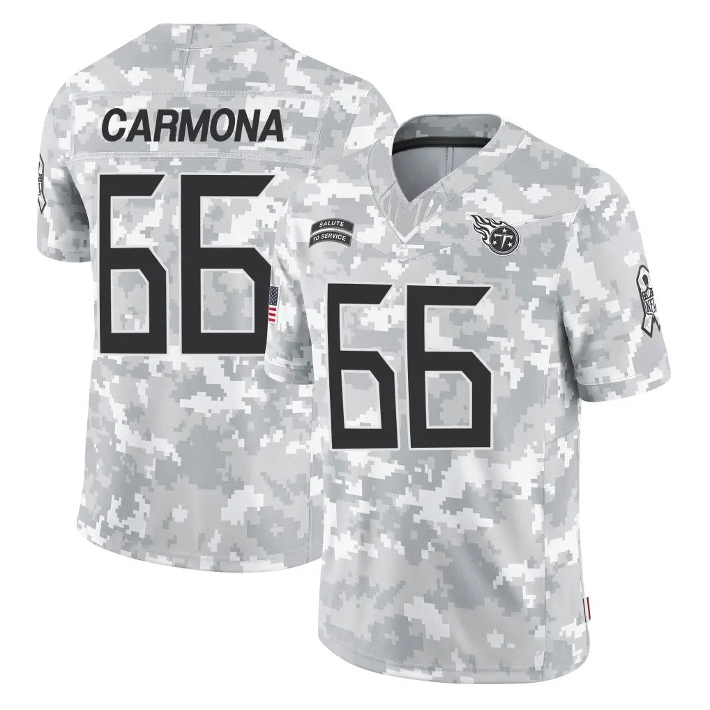 Cooneas T.Titans #66 Fernando Carmona Jr. Player Arctic Camo Limited Salute to Service Home Game Stitched Jerseys