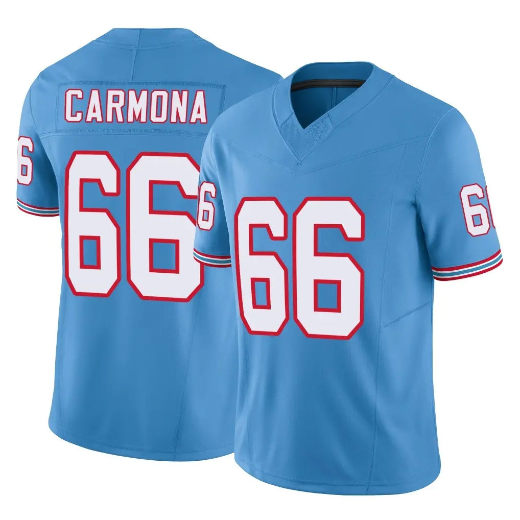 Cooneas T.Titans #66 Fernando Carmona Jr. Player Light Blue Limited Vapor F.U.S.E. Home Game Stitched Jerseys