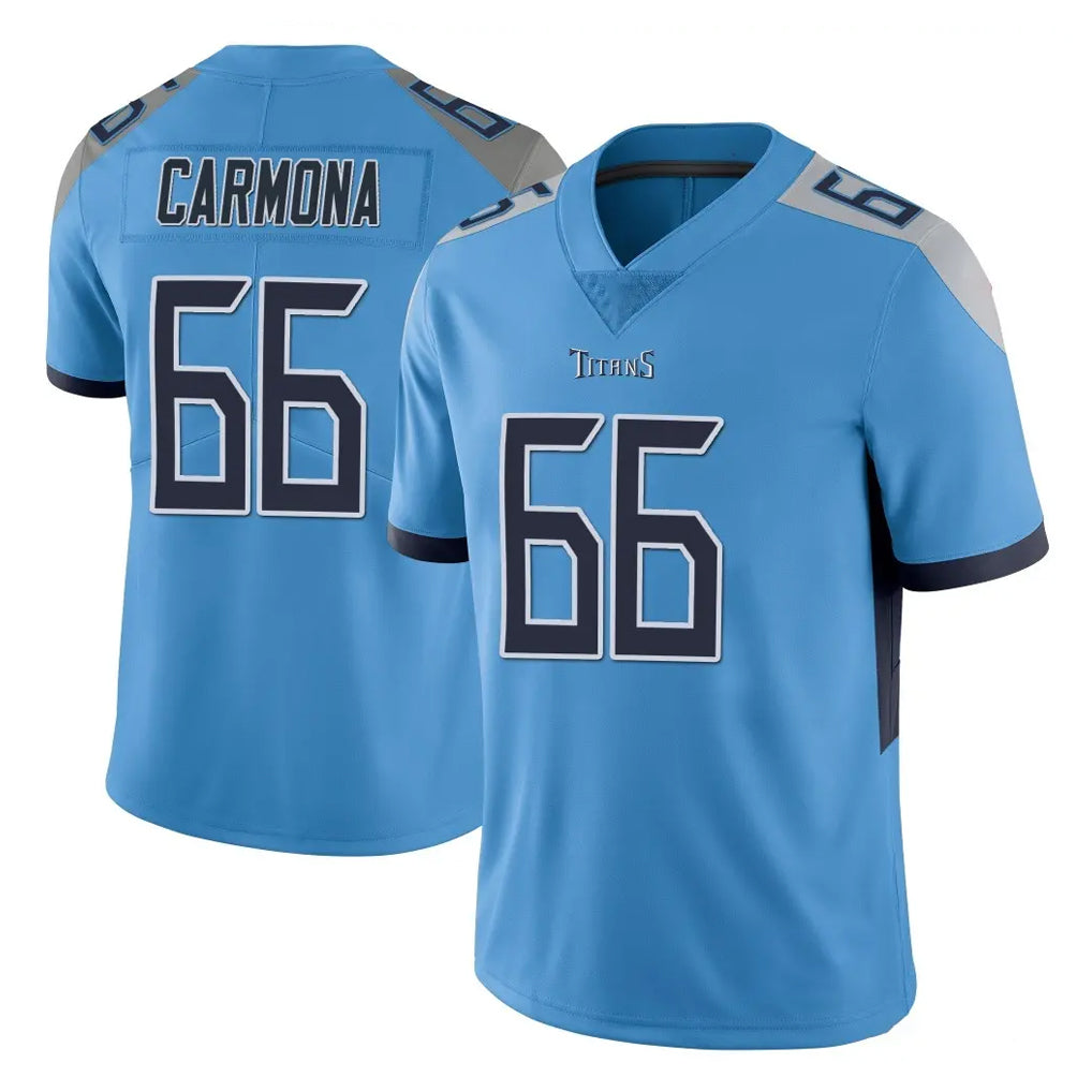 Cooneas T.Titans #66 Fernando Carmona Jr. Player Light Blue Limited Vapor Untouchable Home Game Stitched Jerseys