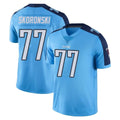Cooneas T.Titans #77 Peter Skoronski Player Light Blue Limited Color Rush Home Game Stitched Jerseys