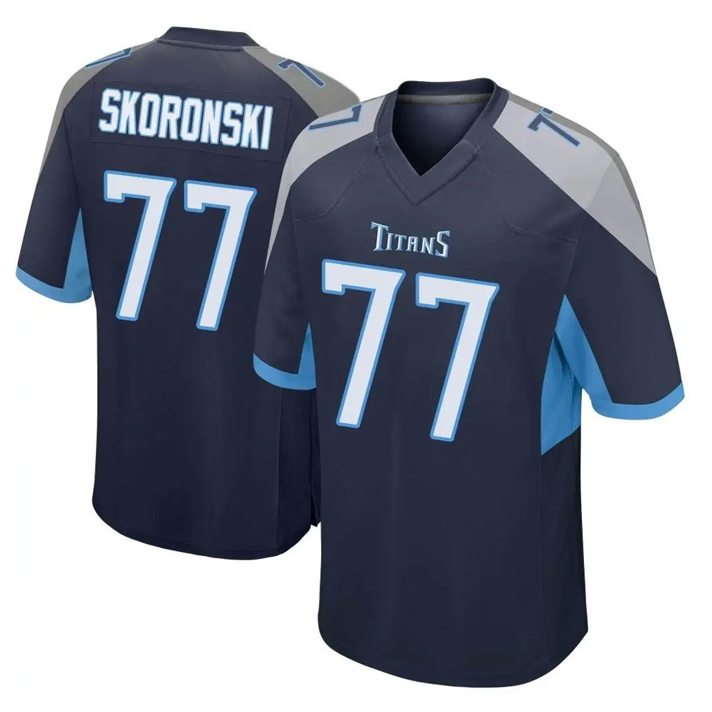 Cooneas T.Titans #77 Peter Skoronski Player Navy Home Game Stitched Jerseys