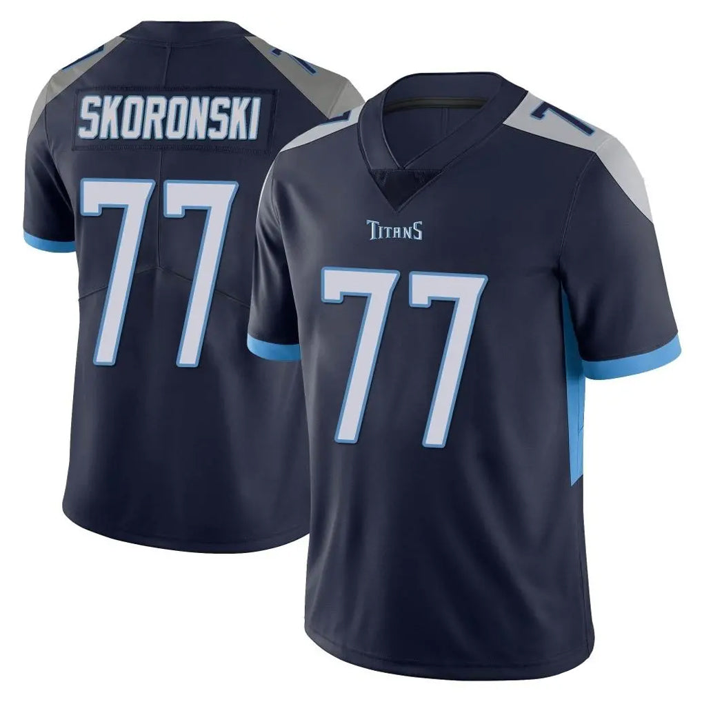 Cooneas T.Titans #77 Peter Skoronski Player Navy Limited Vapor Untouchable Home Game Stitched Jerseys