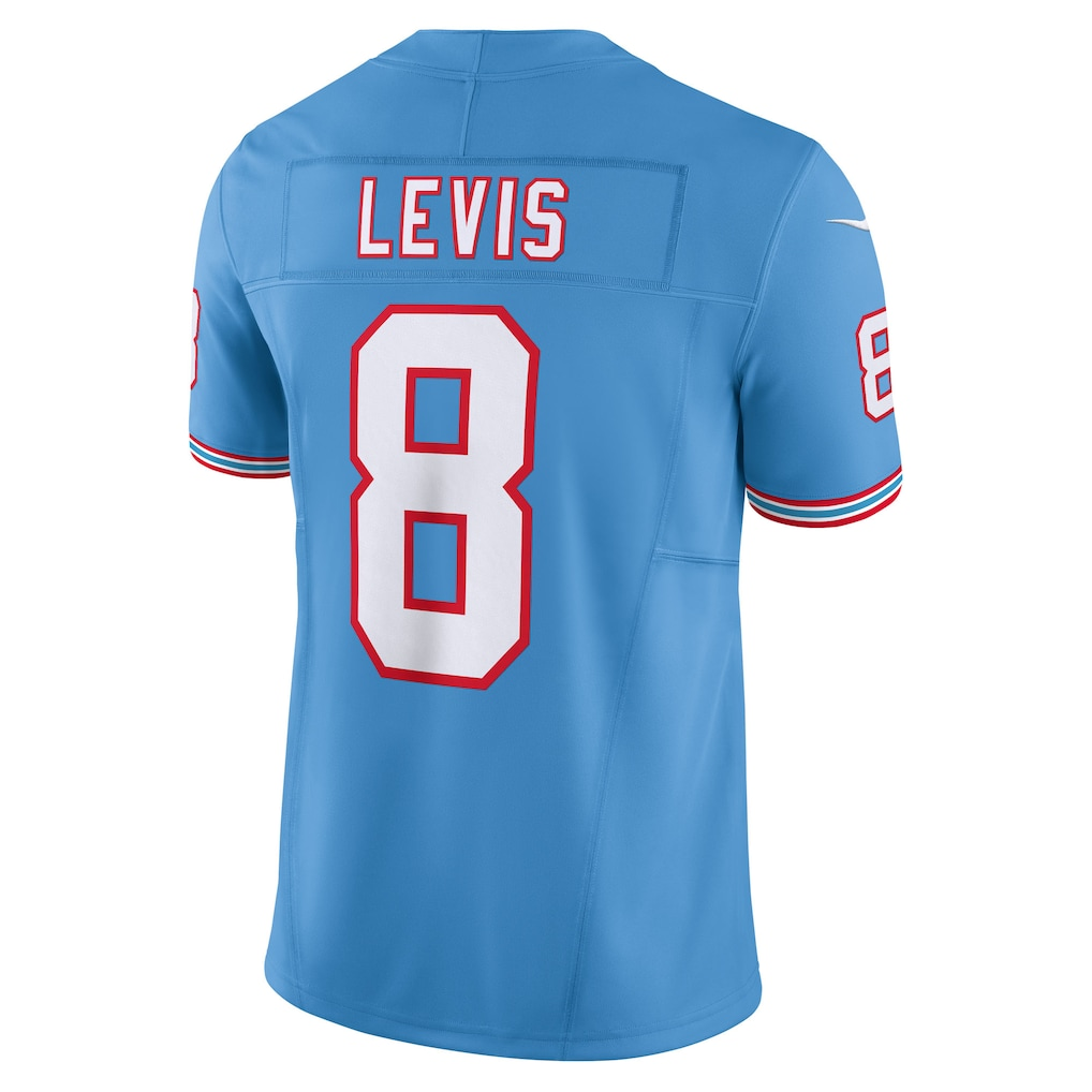 Cooneas T.Titans #8 Will Levis Nike Light Blue Alternate Oilers Throwback Vapor F.U.S.E. Limited Stitched Puhic Jersey