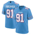 Cooneas T.Titans #91 John Franklin-Myers Player Light Blue 2026 Game Home Stitched Jerseys