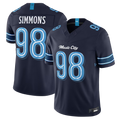 Cooneas T.Titans #98 Jeffery Simmons Navy 2026 Rivalries Collection Limited Stitched Jerseys