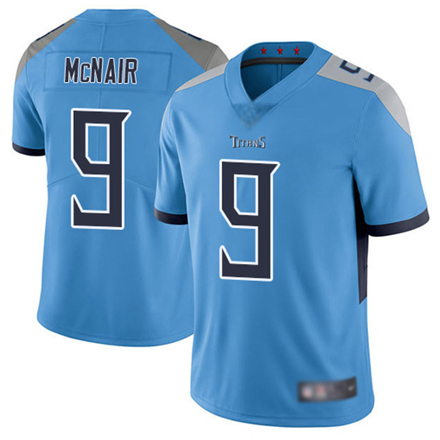 Cooneas T.Titans #9 Steve McNair Player Light Blue Vapor Limited Stitched Jerseys