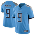 Cooneas T.Titans #9 Steve McNair Player Light Blue Vapor Limited Stitched Jerseys