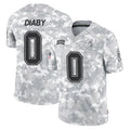 Cooneas TB.Buccaneers #0 Yaya Diaby Player Arctic Camo Limited Salute To Service Home Game Stitched Jerseys