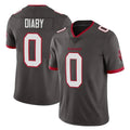 Cooneas TB.Buccaneers #0 Yaya Diaby Player Pewter Limited Alternate Vapor Home Game Stitched Jerseys