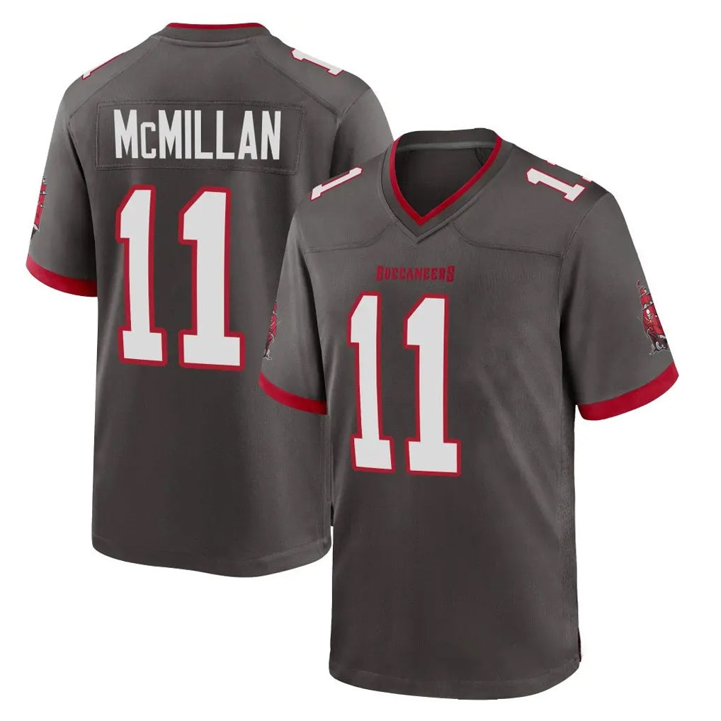 Cooneas TB.Buccaneers #11 Jalen McMillan Player Pewter Alternate Home Game Stitched Jerseys