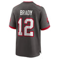 Cooneas TB.Buccaneers #12 Tom Brady Player Pewter Home Game Stitched Jerseys