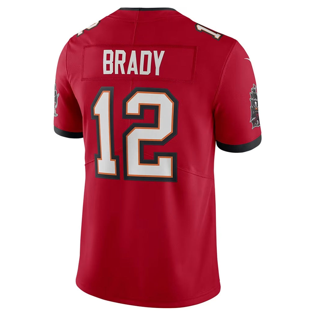 Cooneas TB.Buccaneers #12 Tom Brady Player Red Vapor F.U.S.E. Limited Stitched Jerseys