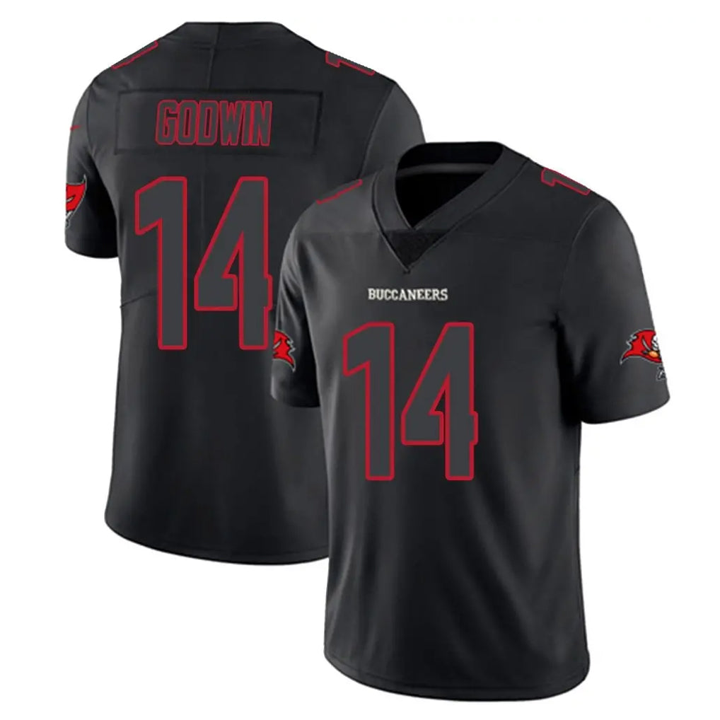 Cooneas TB.Buccaneers #14 Chris Godwin Jr. Player Black Impact Limited Home Game Stitched Jerseys
