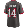 Cooneas TB.Buccaneers #14 Chris Godwin Jr. Player Deep Pewter Home Game Stitched Jerseys