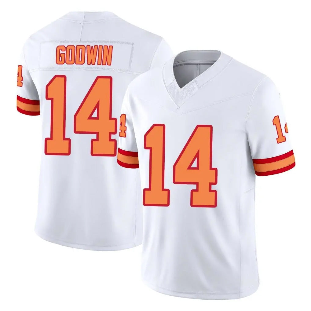 Cooneas TB.Buccaneers #14 Chris Godwin Jr. Player White Limited '76 Vapor F.U.S.E. Home Game Stitched Jerseys