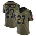 Cooneas TB.Buccaneers #27 Zyon McCollum Player Olive Salute To Service Limited Game Stitched Jerseys