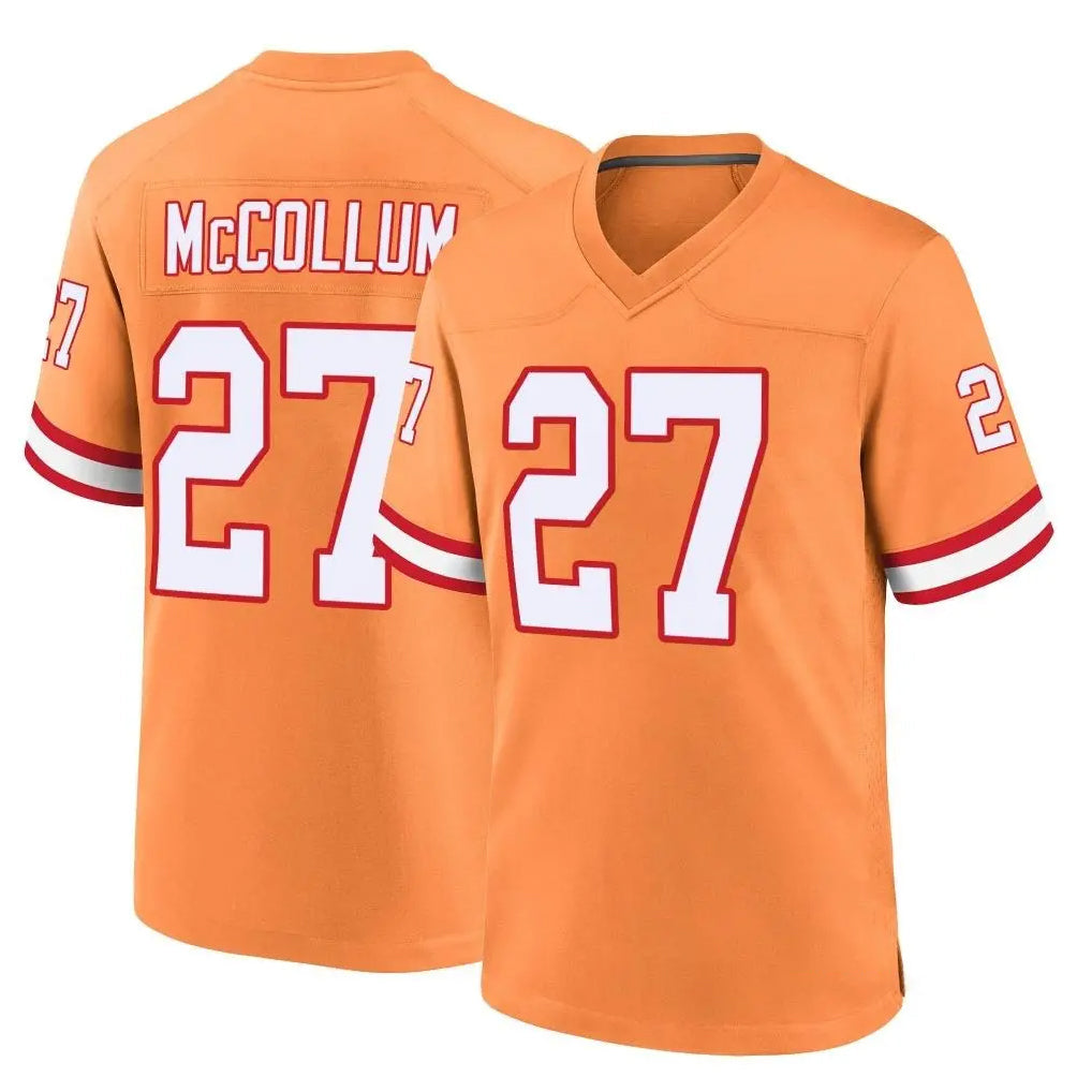 Cooneas TB.Buccaneers #27 Zyon McCollum Player Orange Throwback Home Game Stitched Jerseys