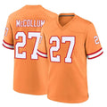 Cooneas TB.Buccaneers #27 Zyon McCollum Player Orange Throwback Home Game Stitched Jerseys
