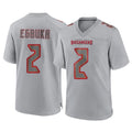 Cooneas TB.Buccaneers #2 Emeka Egbuka Player Gray Atmosphere Fashion Home Game Stitched Jerseys
