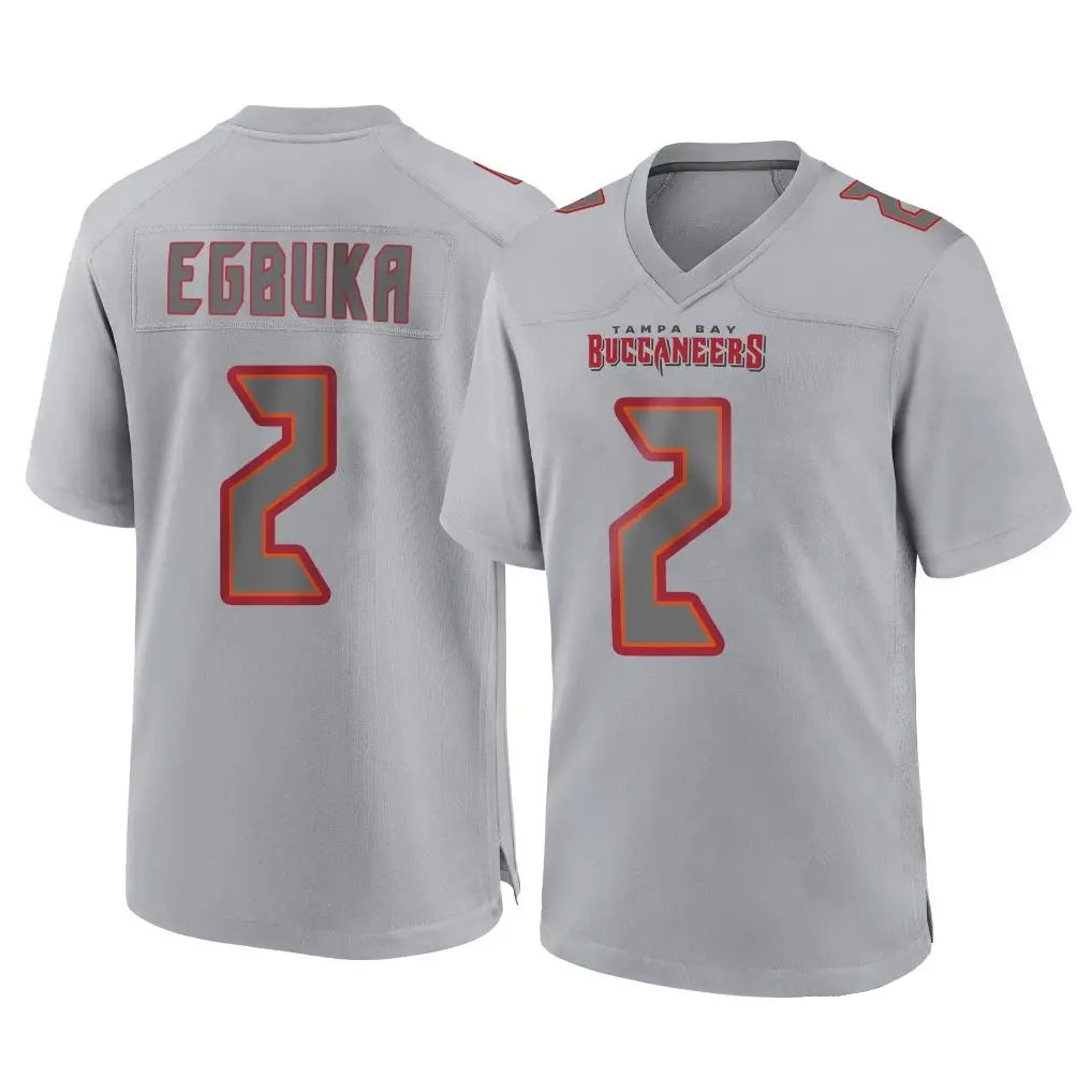Cooneas TB.Buccaneers #2 Emeka Egbuka Player Gray Atmosphere Fashion Home Game Stitched Jerseys