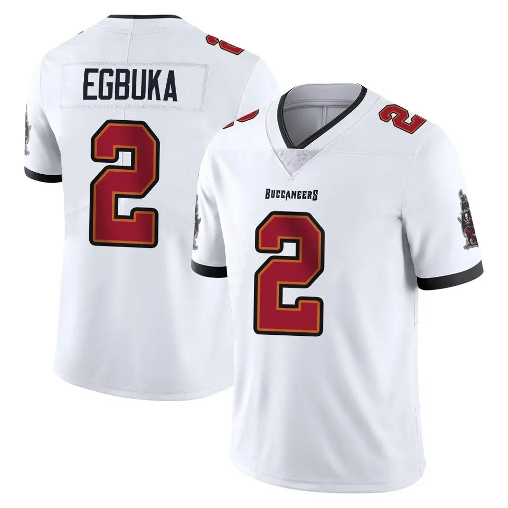 Cooneas TB.Buccaneers #2 Emeka Egbuka Player White Limited Vapor Untouchable Home Game Stitched Jerseys