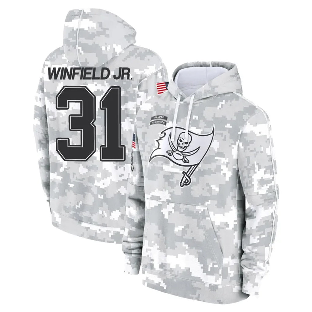 Cooneas TB.Buccaneers #31 Antoine Winfield Jr. Player Arctic Camo Limited Salute to Service Pullover Hoodies Game Stitched Jerseys