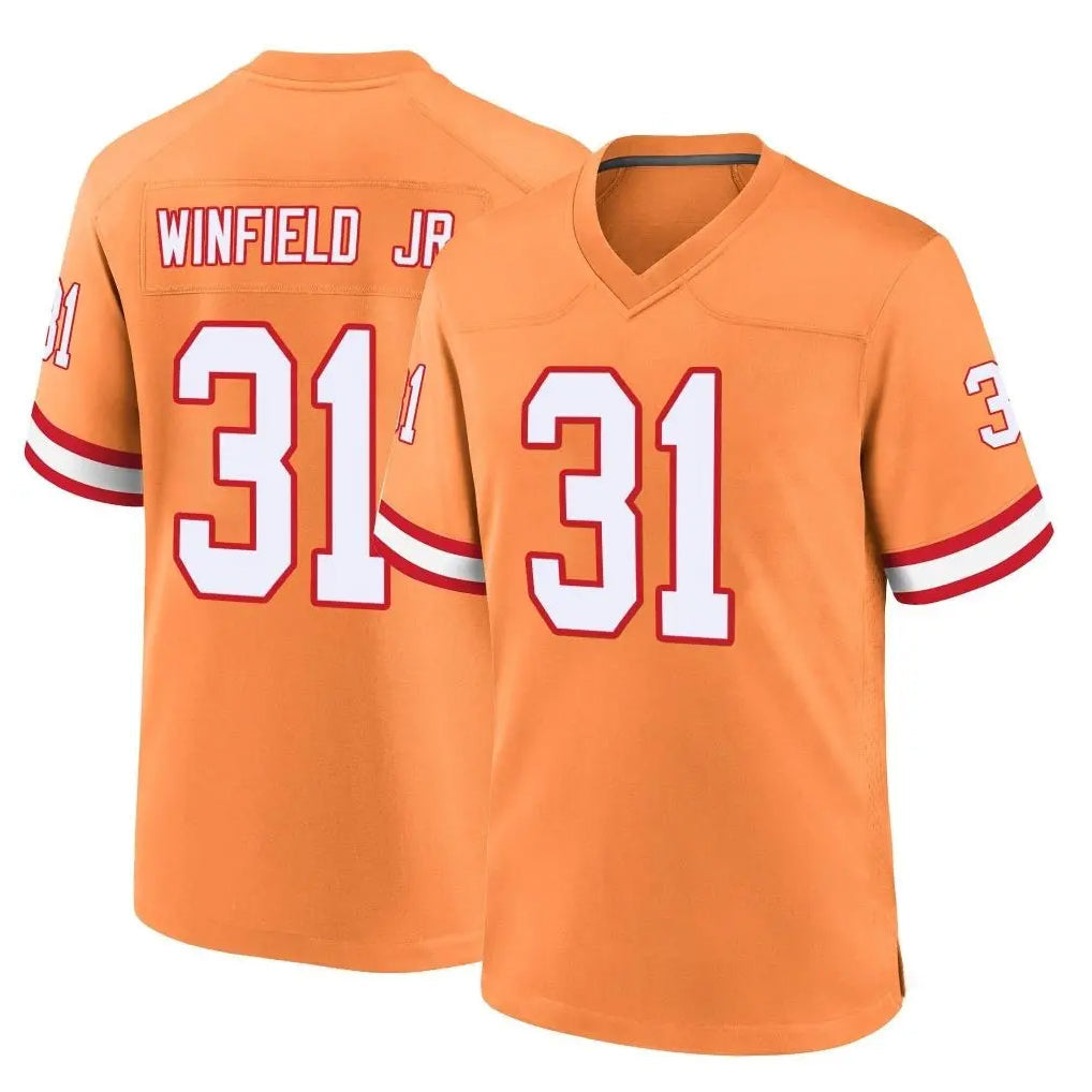 Cooneas TB.Buccaneers #31 Antoine Winfield Jr. Player Orange Throwback Home Game Stitched Jerseys