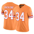 Cooneas TB.Buccaneers #34 Alex Anzalone Player Orange Limited Vapor F.U.S.E. Home Game Stitched Jerseys