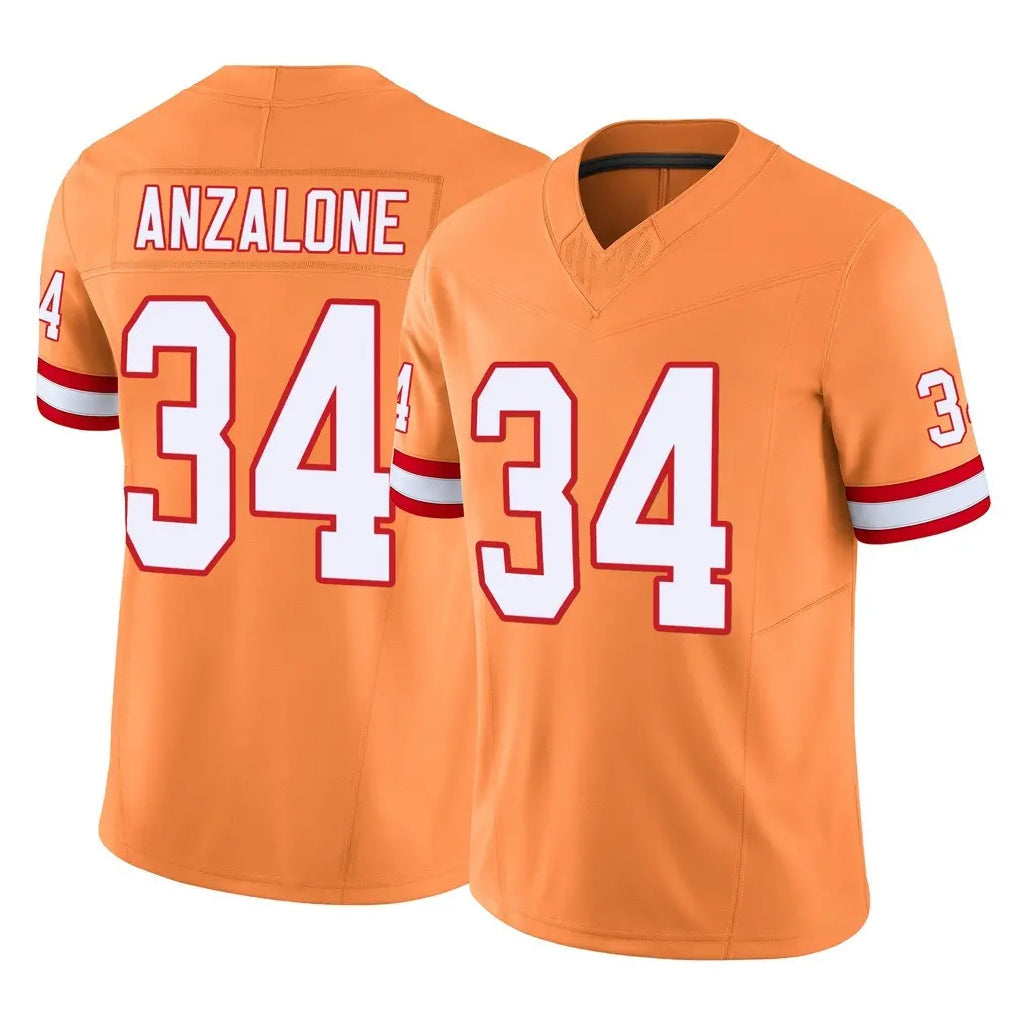 Cooneas TB.Buccaneers #34 Alex Anzalone Player Orange Limited Vapor F.U.S.E. Home Game Stitched Jerseys