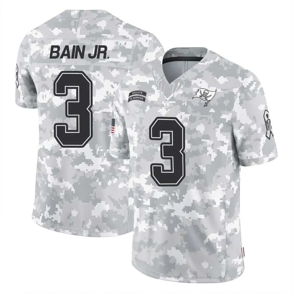 Cooneas TB.Buccaneers #3 Rueben Bain Jr. Player Arctic Camo Limited Salute To Service Home Game Stitched Jerseys