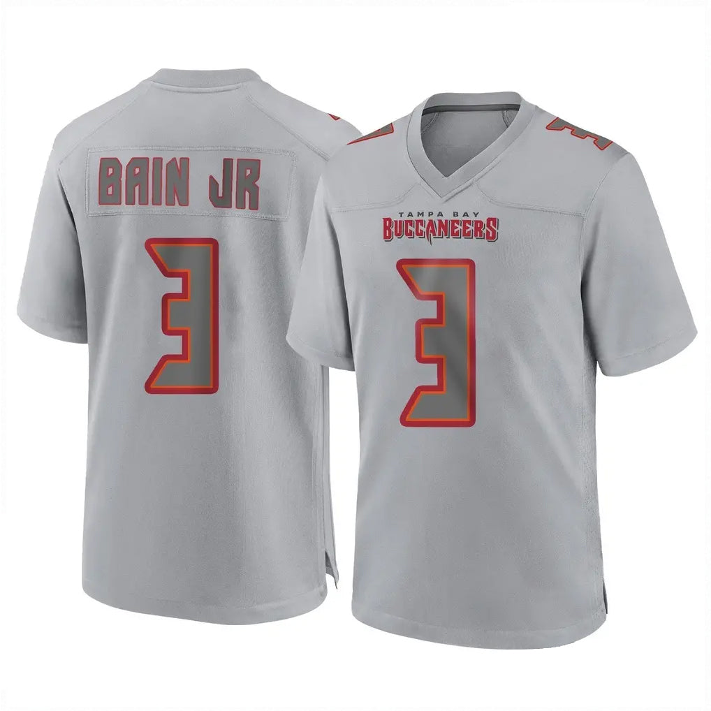 Cooneas TB.Buccaneers #3 Rueben Bain Jr. Player Gray Atmosphere Fashion Home Game Stitched Jerseys