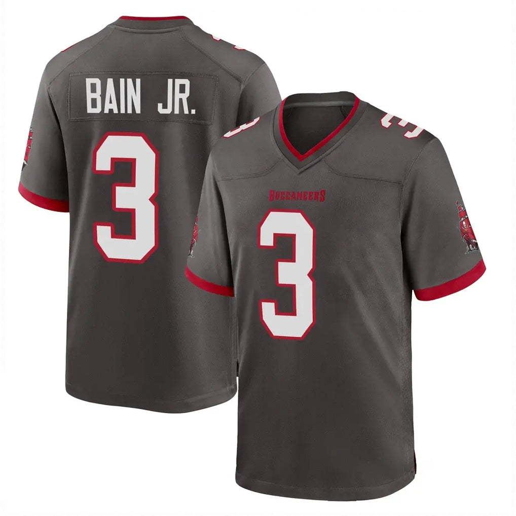 Cooneas TB.Buccaneers #3 Rueben Bain Jr. Player Pewter Alternate Home Game Stitched Jerseys