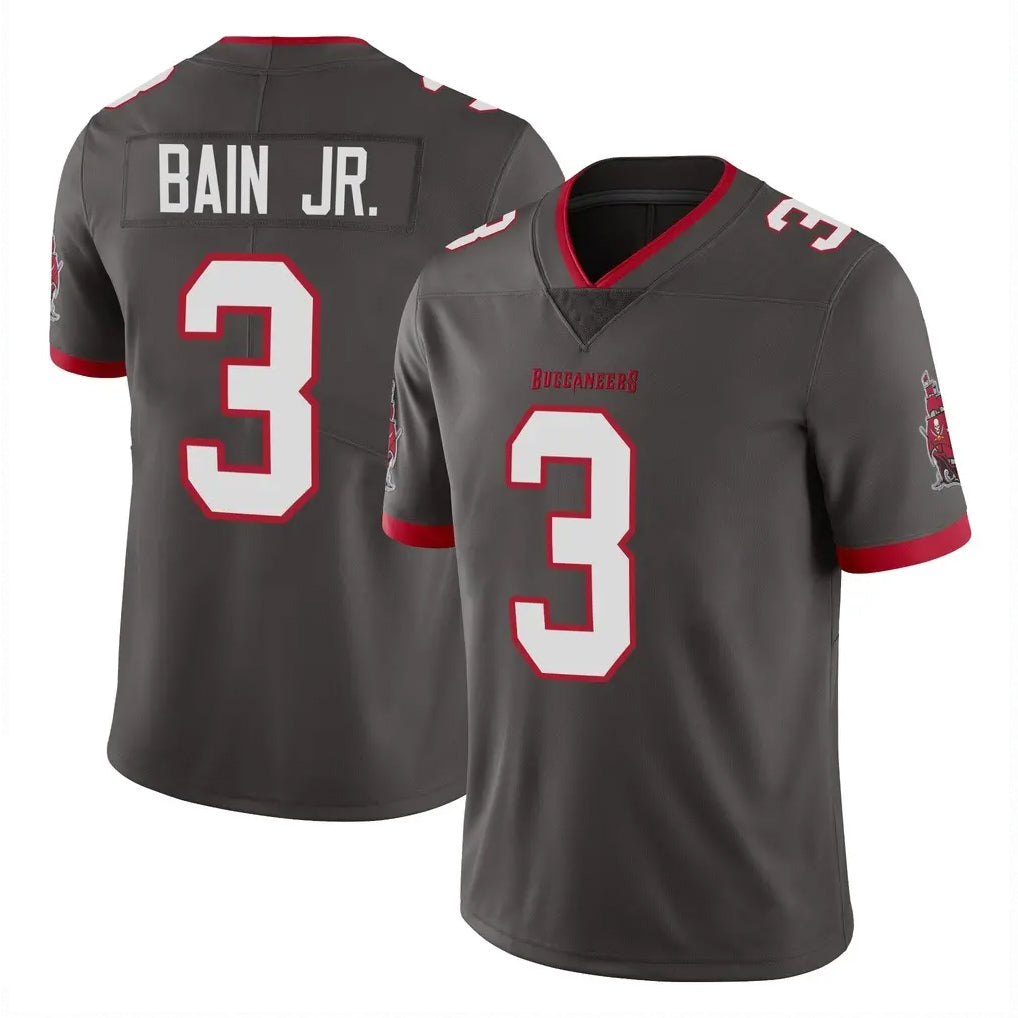 Cooneas TB.Buccaneers #3 Rueben Bain Jr. Player Pewter Limited Alternate Vapor Home Game Stitched Jerseys