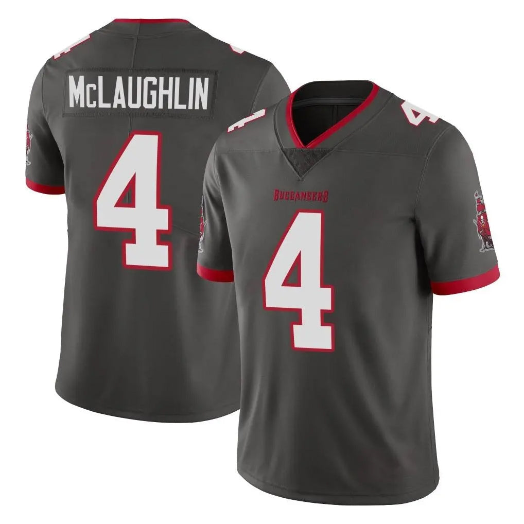 Cooneas TB.Buccaneers #4 Chase McLaughlin Player Pewter Limited Alternate Vapor Home Game Stitched Jerseys