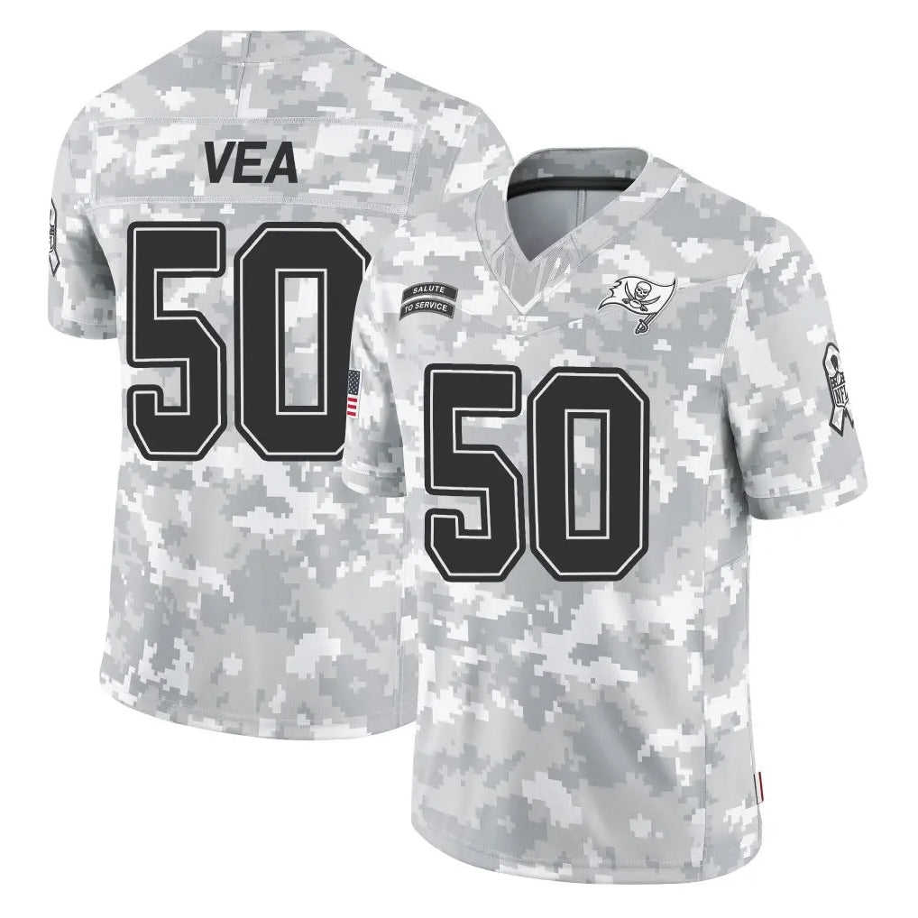 Cooneas TB.Buccaneers #50 Vita Vea Player Arctic Camo Limited Salute To Service Home Game Stitched Jerseys