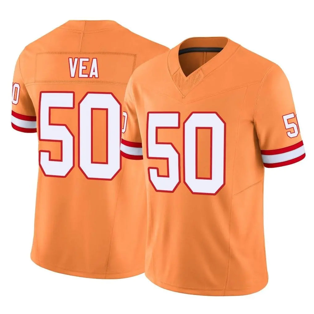 Cooneas TB.Buccaneers #50 Vita Vea Player Orange Limited Vapor F.U.S.E. Home Game Stitched Jerseys