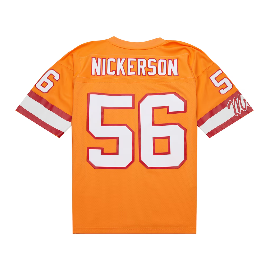 Cooneas TB.Buccaneers #56 Hardy Nickerson Mitchell & Ness Orange 1993 Legacy Replica Stitched Puhic Jersey
