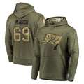 Cooneas TB.Buccaneers #69 Cody Mauch Player Olive Salute to Service Pullover Hoodie Home Game Stitched Jerseys