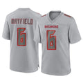 Cooneas TB.Buccaneers #6 Baker Mayfield Player Gray Atmosphere Fashion Home Game Stitched Jerseys