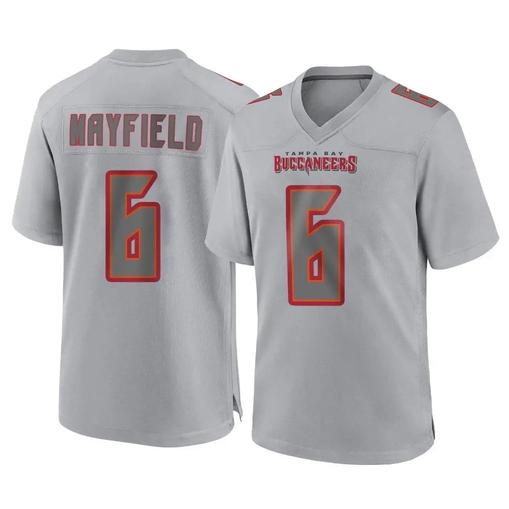 Cooneas TB.Buccaneers #6 Baker Mayfield Player Gray Atmosphere Fashion Home Game Stitched Jerseys