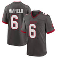 Cooneas TB.Buccaneers #6 Baker Mayfield Player Pewter Alternate Home Game Stitched Jerseys