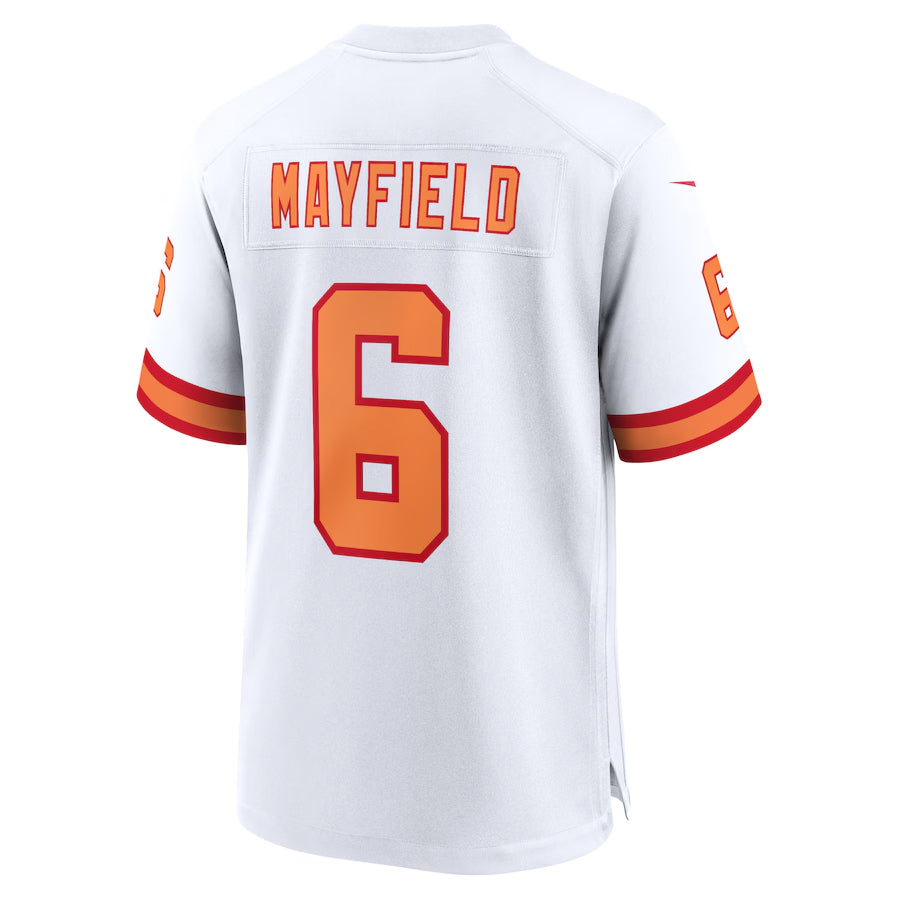 Cooneas TB.Buccaneers #6 Baker Mayfield Player White Home Game Stitched Jerseys