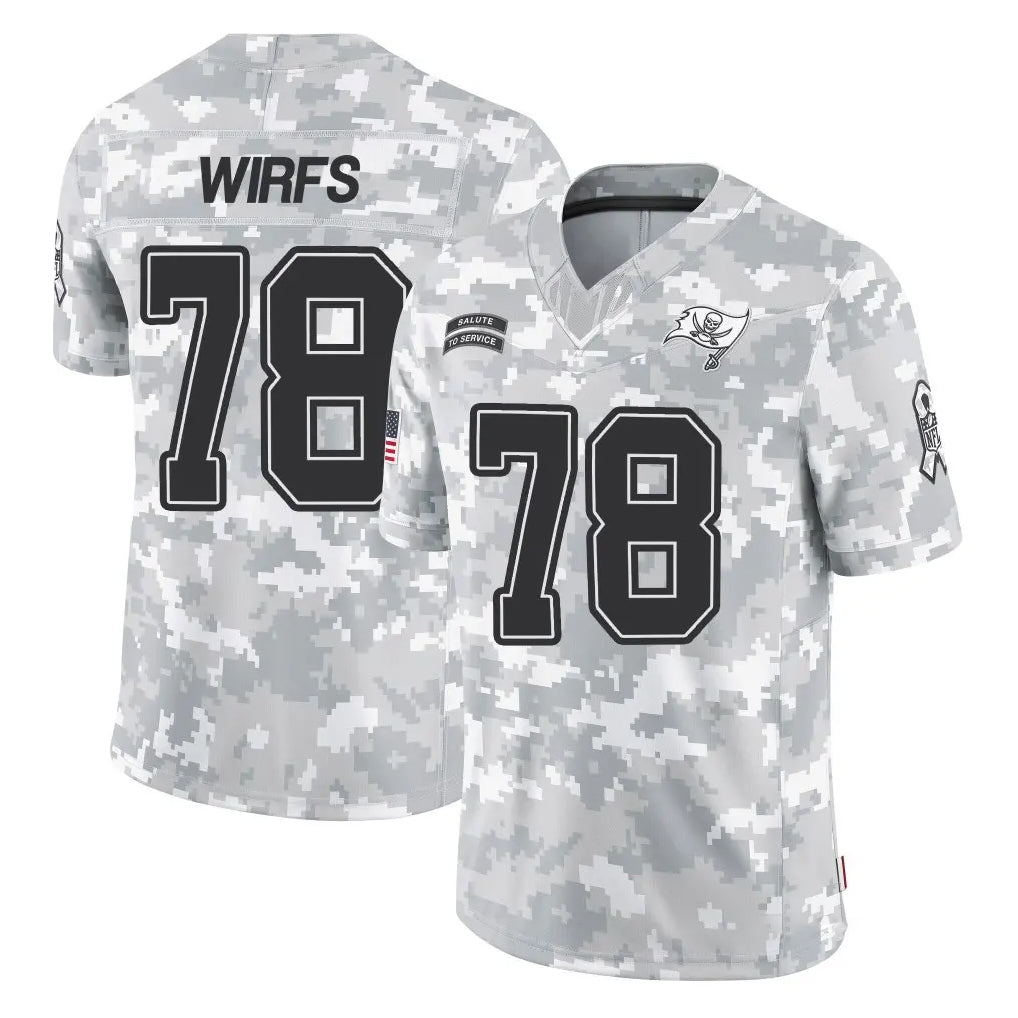 Cooneas TB.Buccaneers #78 Tristan Wirfs Player Arctic Camo Limited Salute To Service Home Game Stitched Jerseys