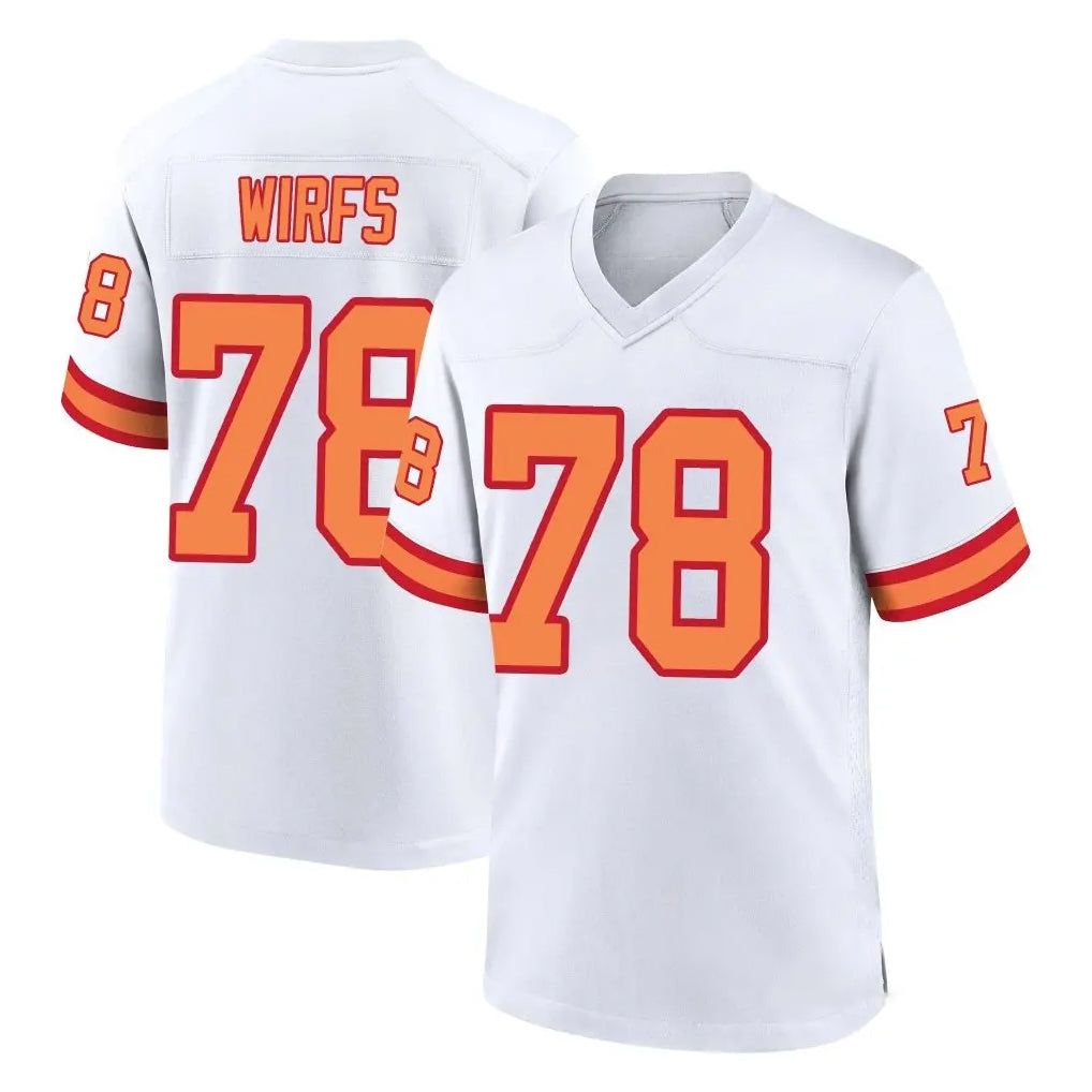 Cooneas TB.Buccaneers #78 Tristan Wirfs Player White '76 Home Game Stitched Jerseys