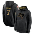 Cooneas TB.Buccaneers #7 Bucky Irving Player Black Salute to Service Hoodies Stitched Jerseys