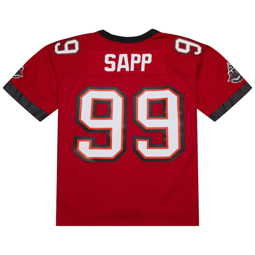 Cooneas TB.Buccaneers #99 Warren Sapp Mitchell & Ness Red 2002 Legacy Replica Jersey Stitched Puhic Game Jerseys